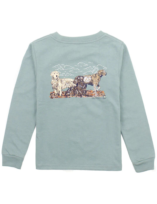 PP Boys Hunting Dogs LS Fog Tee