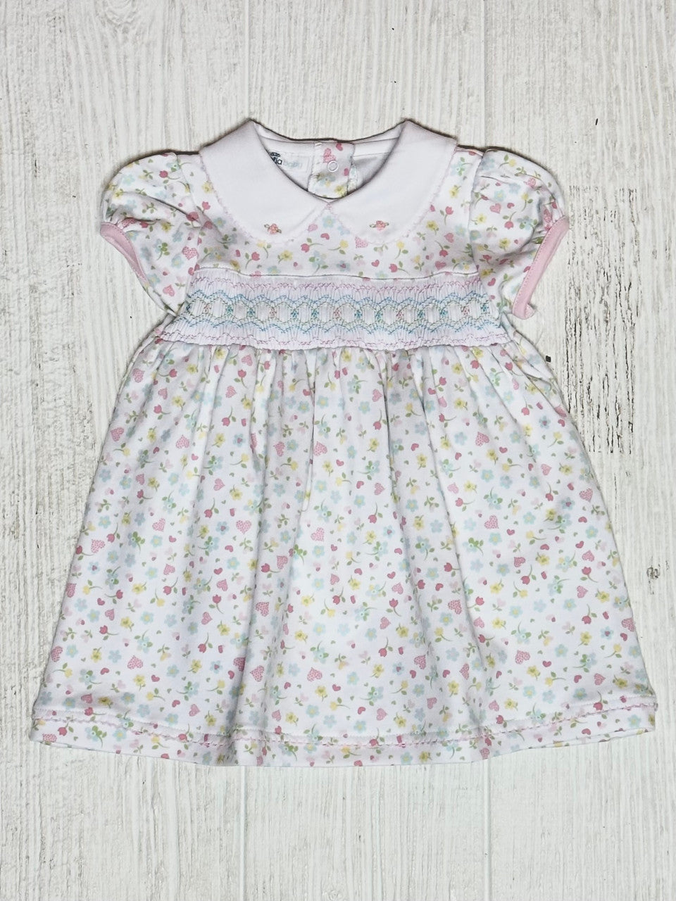 Clara Classic Pink Smocked Dress
