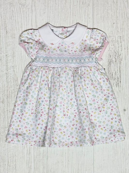 Clara Classic Pink Smocked Dress