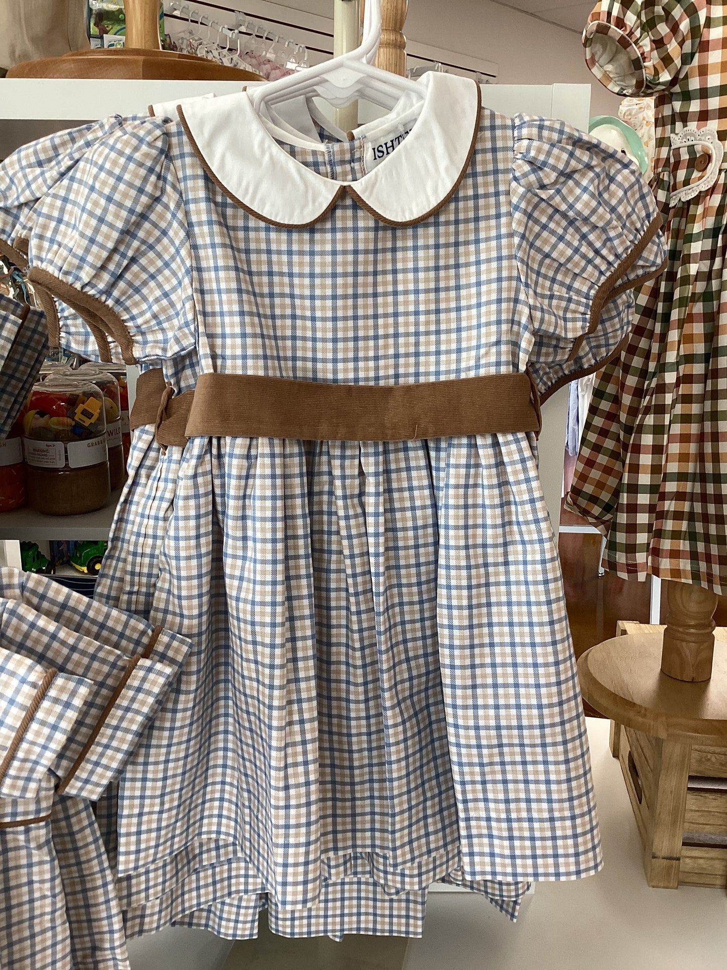 Ishtex Fall Gingham Dress