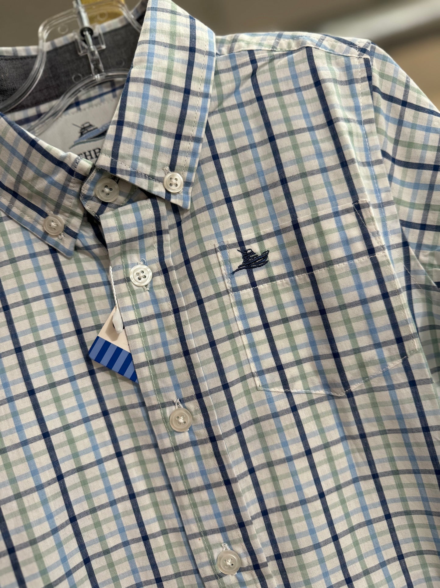 Southbound Navy/Green/Blue Dress Shirt