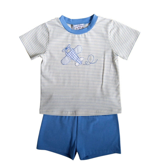 Airplane Appliqué Shirt Set TS