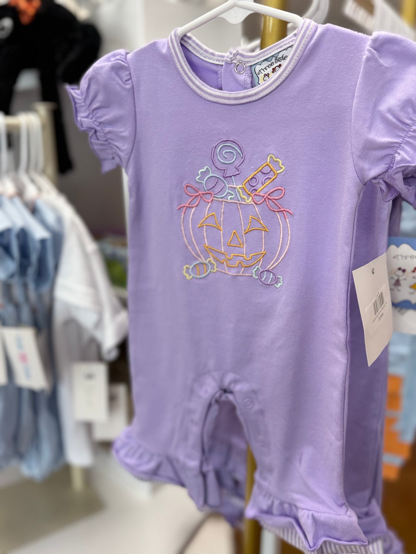 Halloween bucket Girls Romper