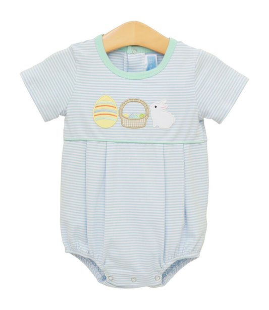 Bunnies/Basket Bubble Blue TS