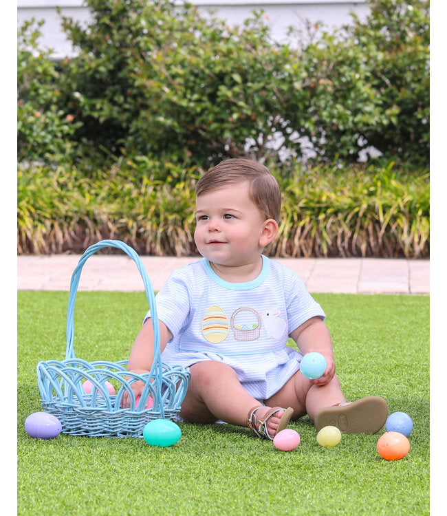 Bunnies/Basket Bubble Blue TS