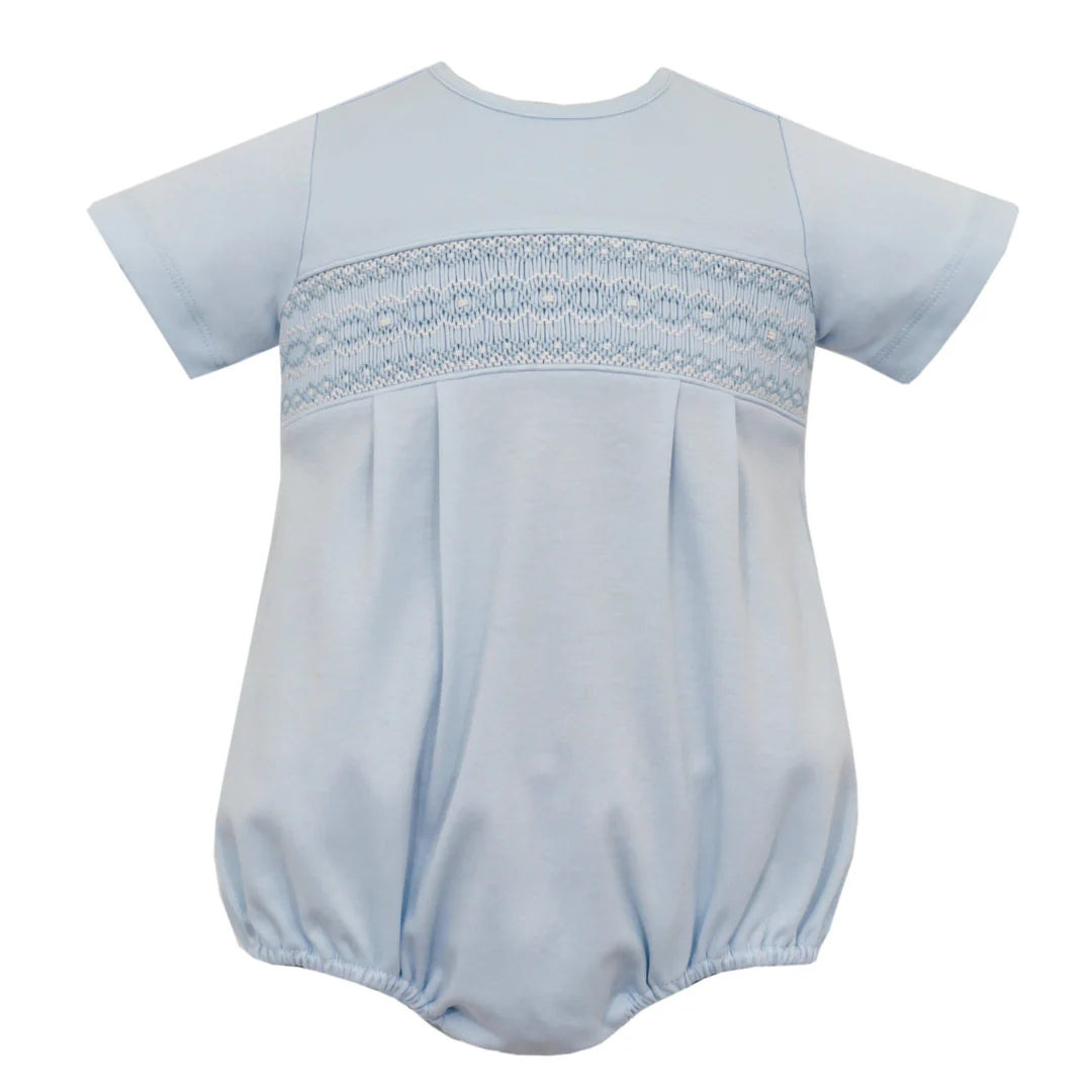 Luca blue Knit Smocked Bubble