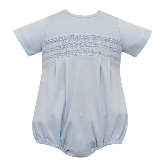 Luca blue Knit Smocked Bubble