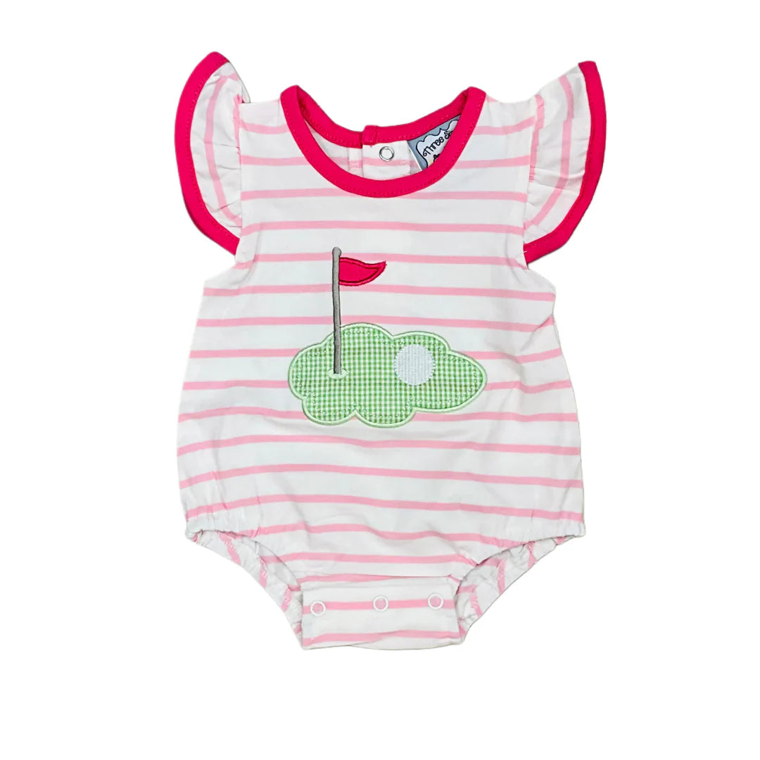Golf Applique Girl Bubble