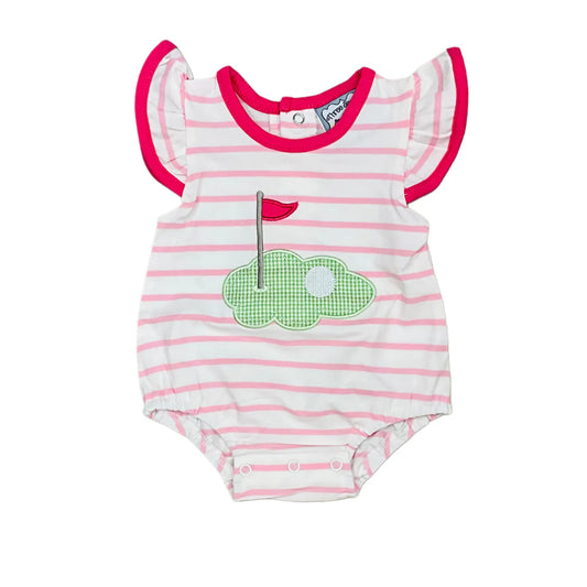 Golf Applique Girl Bubble