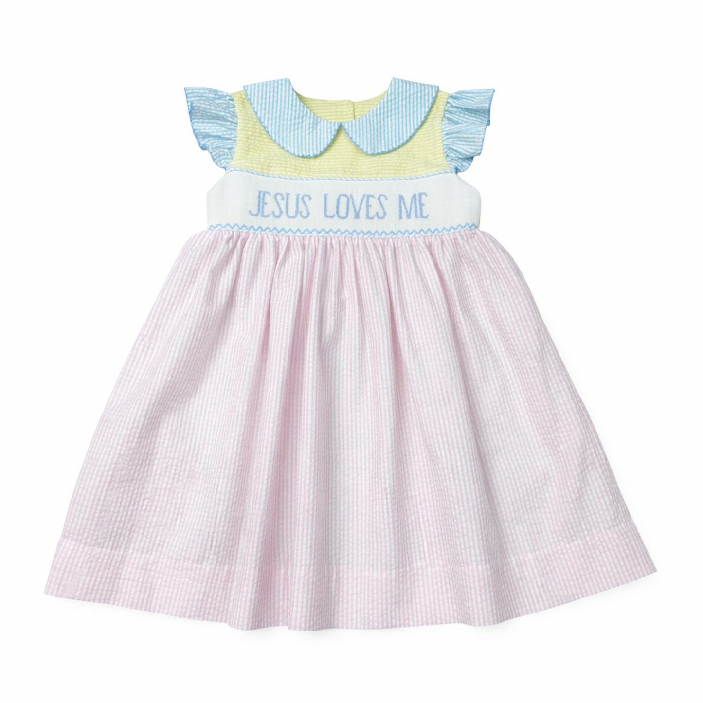 Jesus Loves Me Smocked Dress