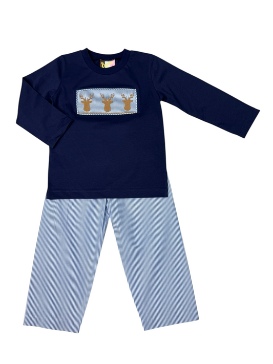 256
Buck Deer Smocked Boys Pant Set