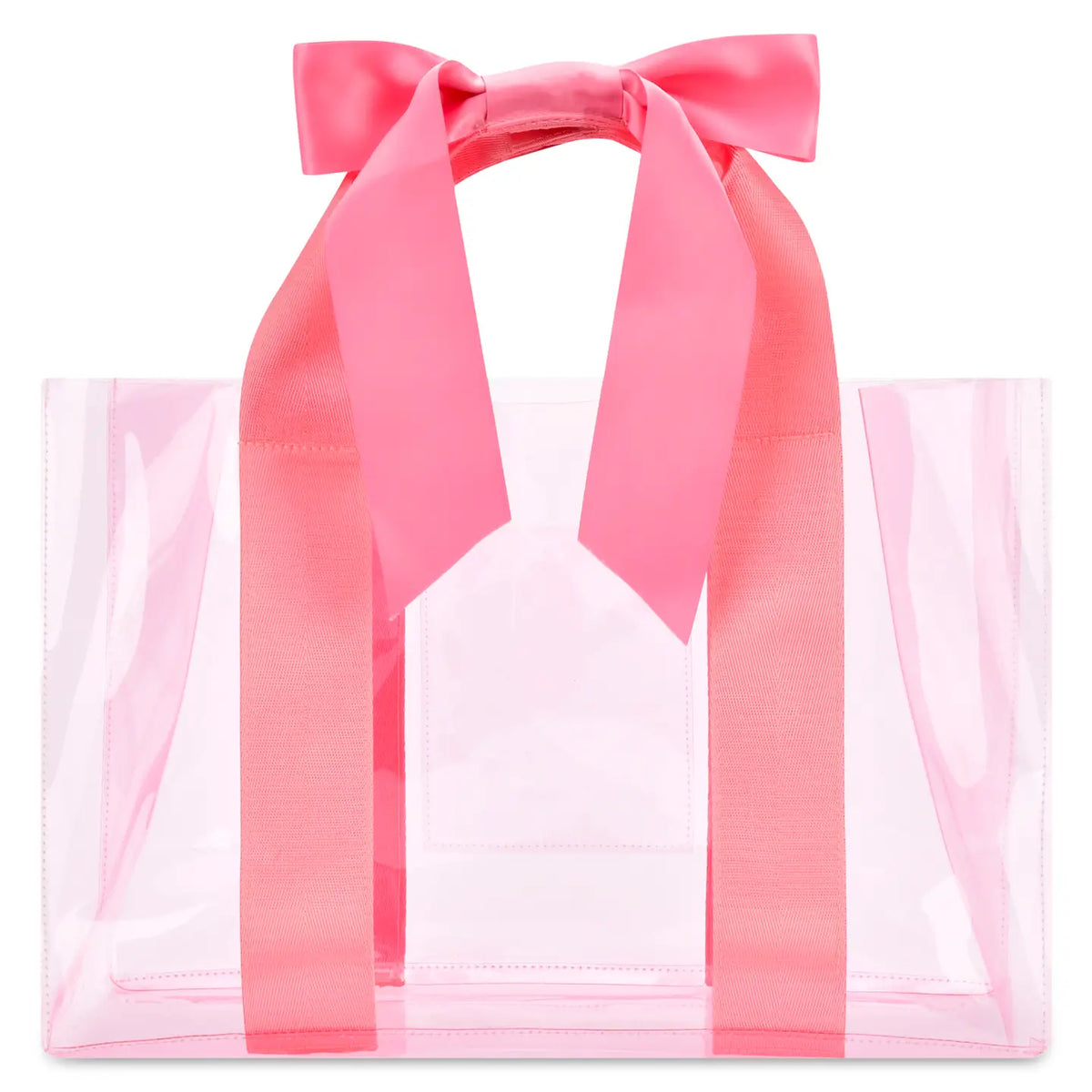 Pink Bow Clear Bag