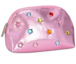 Pink Candy Gem Oval Cosmetic Bag