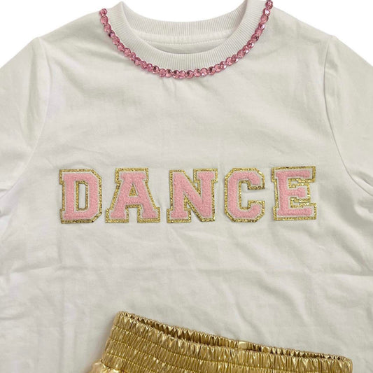 DANCE rhinestone shirt