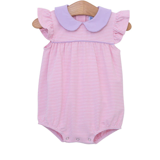 Genevieve Bubble- Light Pink Stripe &Lavender