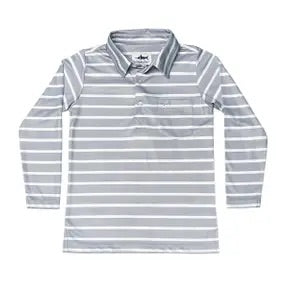 Grey Stripe Polo