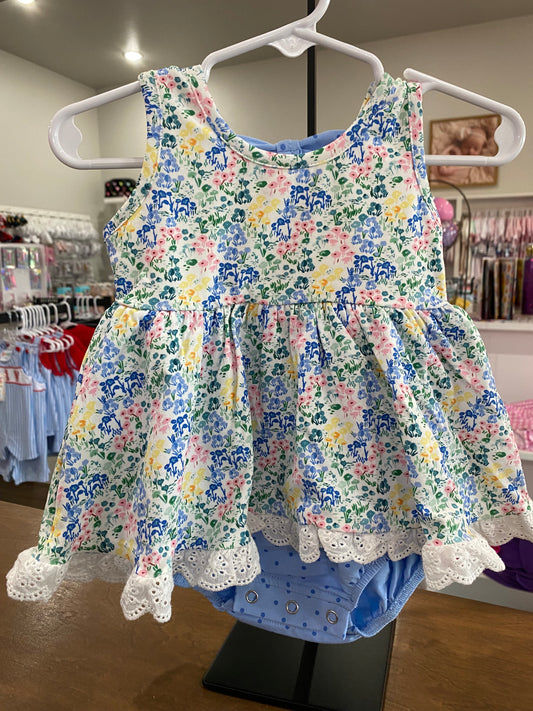 Swoon Baby Blue Floral Bubble