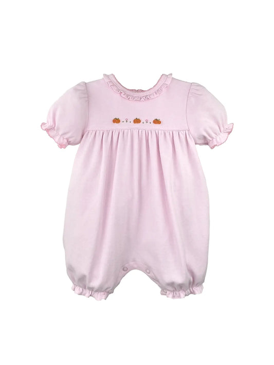 Knit Pumpkin Romper Pink