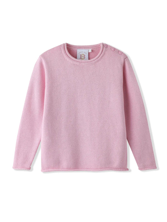 SWB Pink Rolled Neck Sweater
