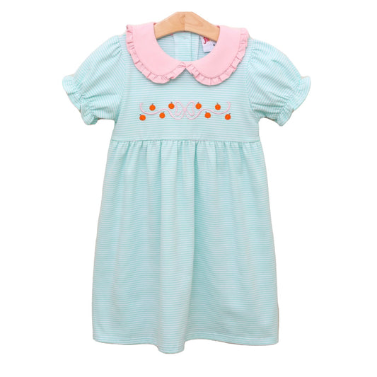 Mini Embroidery Pumpkin Dress