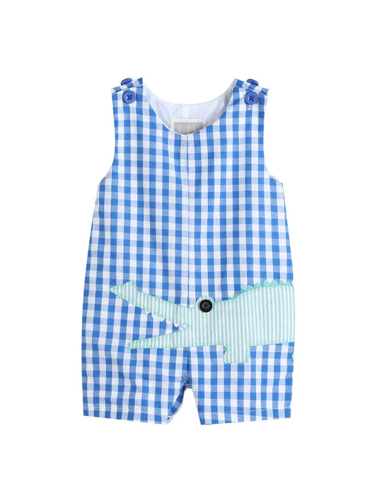 Royal Blue And Green Alligator Shortall