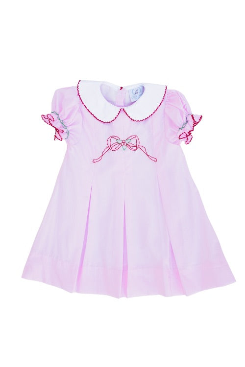 Pink Red Bow Dress