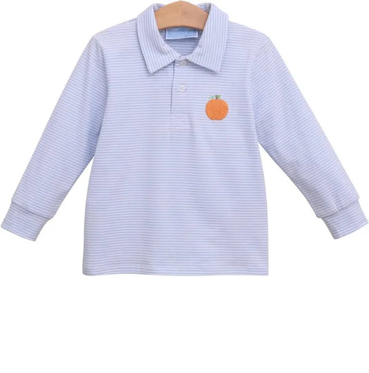 Trotter Street LS Pumpkin Polo