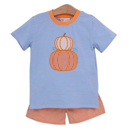 Pumpkin Stack Short Set