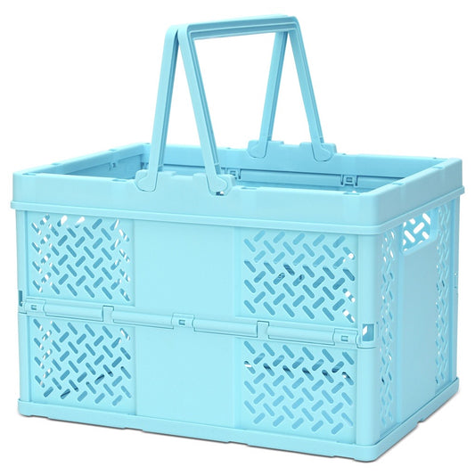 Large Blue Storage Crate