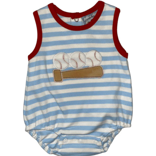 Baseball Boys Applique Bubble