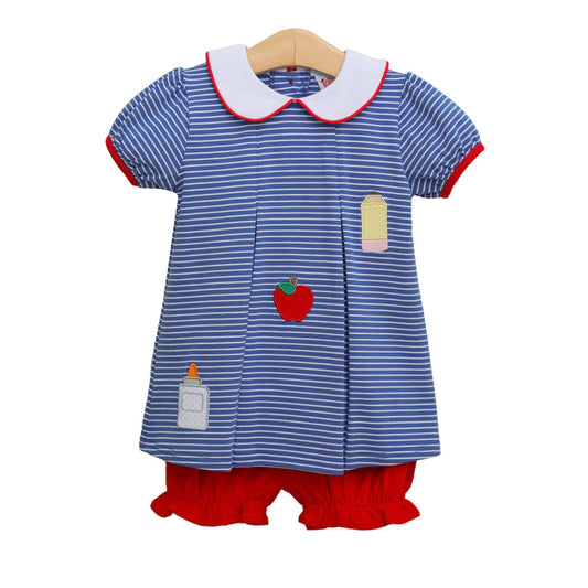 Back to School Pleat Bloomer Set