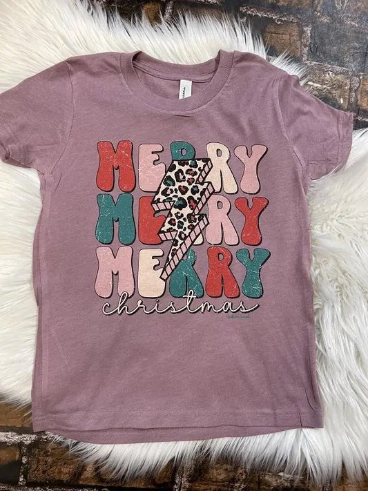 Retro Merry Christmas Tee