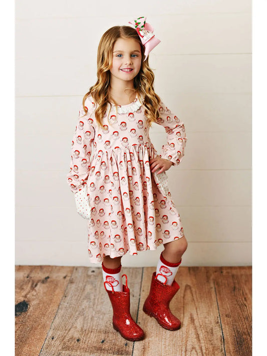 SWB Holiday Santa Twirl Dress
