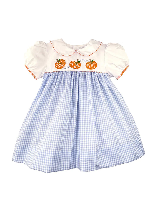 Dress with Pumpkin appliqué