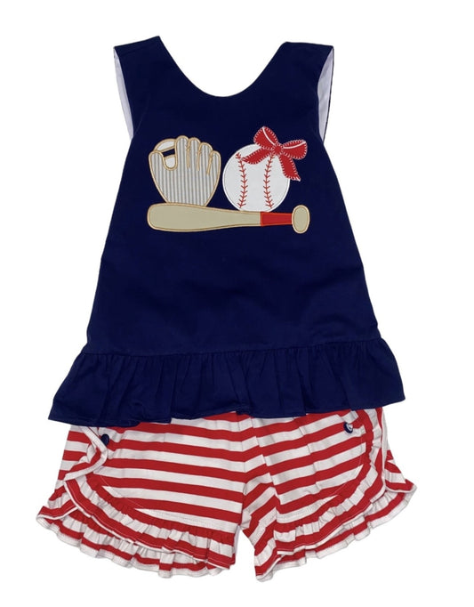 Three Sister Girl Baseball Set