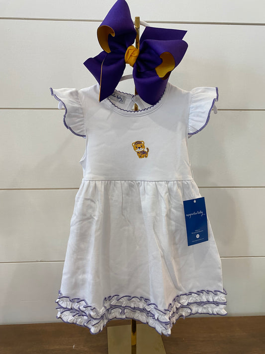 Magnolia Baby Tiger Embroidered Dress