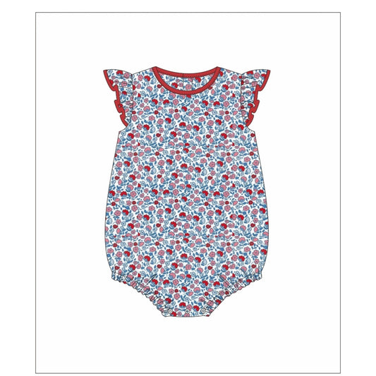 Sweet Land Of Liberty Floral Bubble