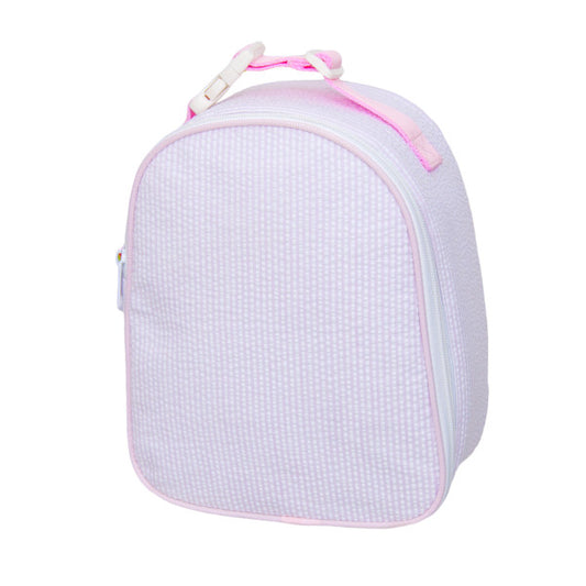 Pink Seersucker Gumdrop Lunchbox