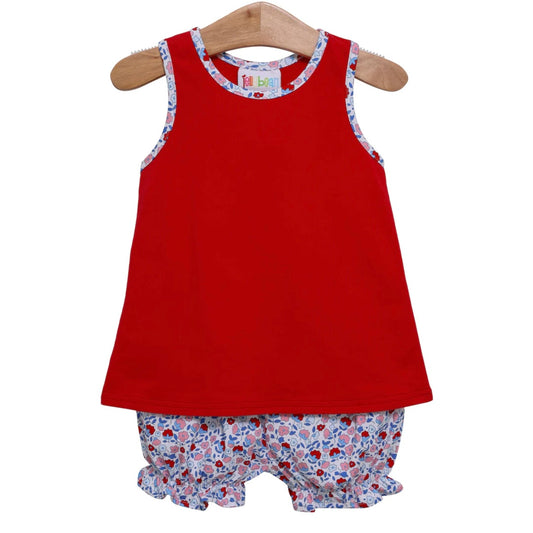 Sweet Land Of Liberty Floral Bloomer Set