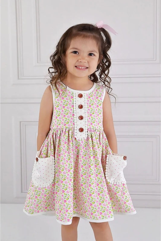 Swoon Baby Ditsy Floral Petal Pocket Dress