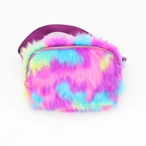 Bright Fur Fanny Belt Purse