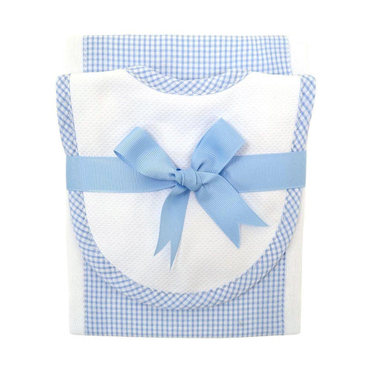 Blue Chick Drooler Bib & Burp Set