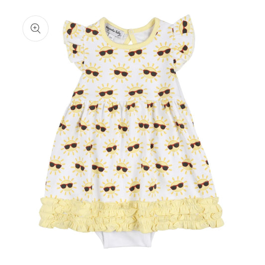 My Sunshine Printed Flutter Dress Set