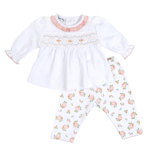 Magnolia Baby Pima Cotton Pink Pumpkin Pant set
