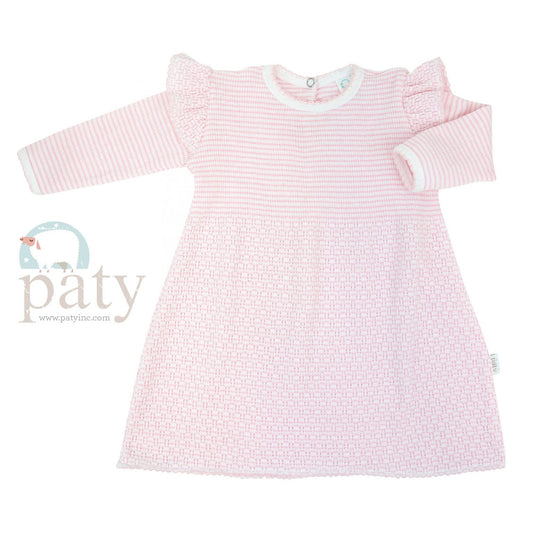 Paty Pink Angel Sleeve Dress