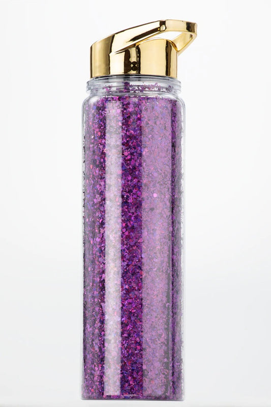 Glitter Purple Water Bottle