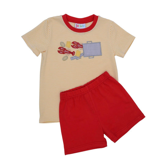 Crawfish Appliquéd Boy set