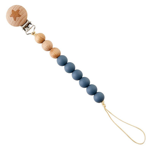 Stephan Baby Silicone Pacifier Clip- Star