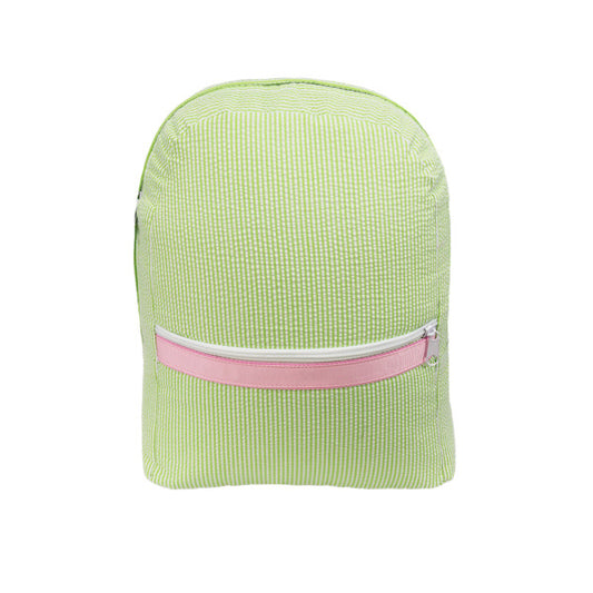 Pink/Lime Seersucker Backpack