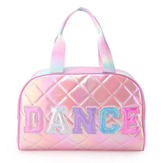Dance' Quilted Metallic Medium Duffle Bag
